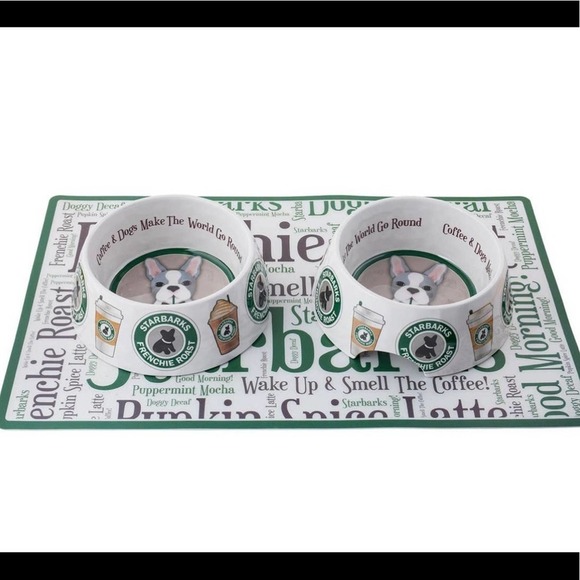 NEW Starbarks Frenchie Roast Dog Food Mat - Picture 2 of 3